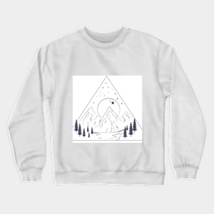 minimalist landscape Crewneck Sweatshirt